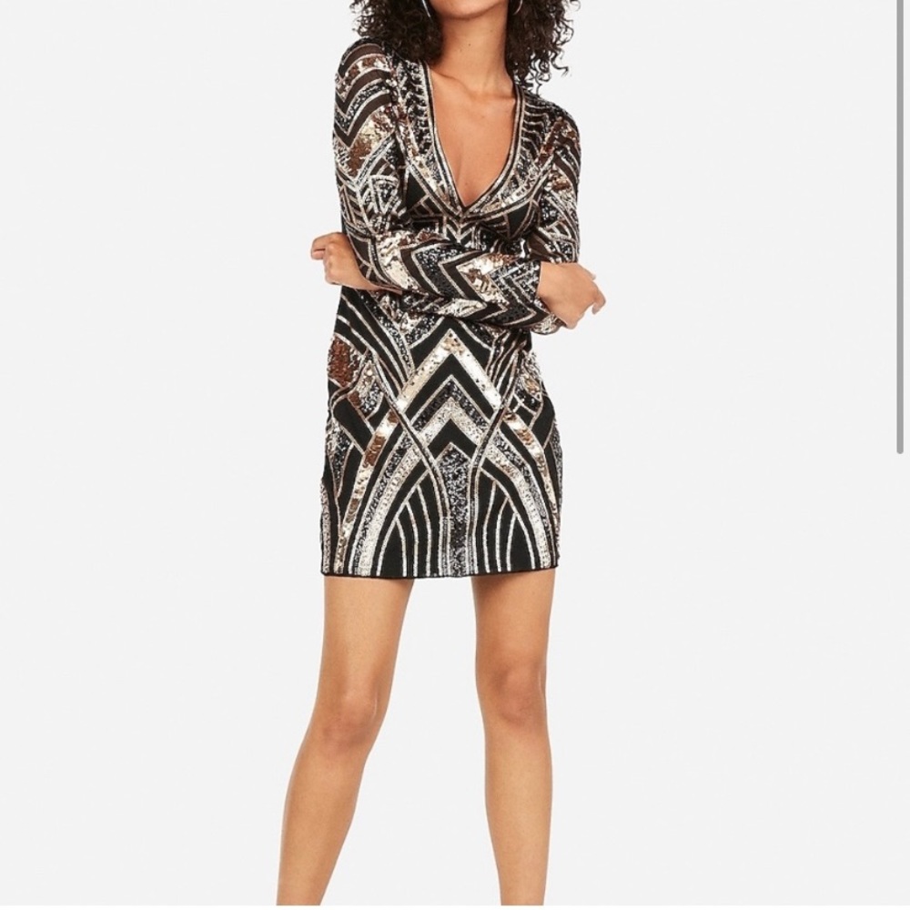 Express Sequence BodyCon Dress